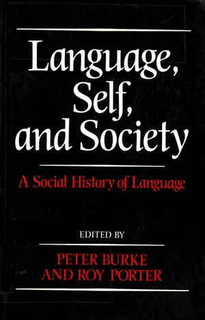 Cover for "Social History Language"