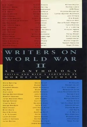 Cover for "Writers on World War II"