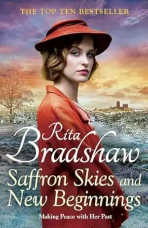 Cover for "Saffron Skies and New Beginnings"